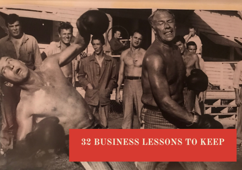 32 business lessons to keep