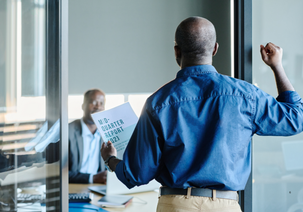 employee knocking on boss's office door to illustrate why employees don't speak up